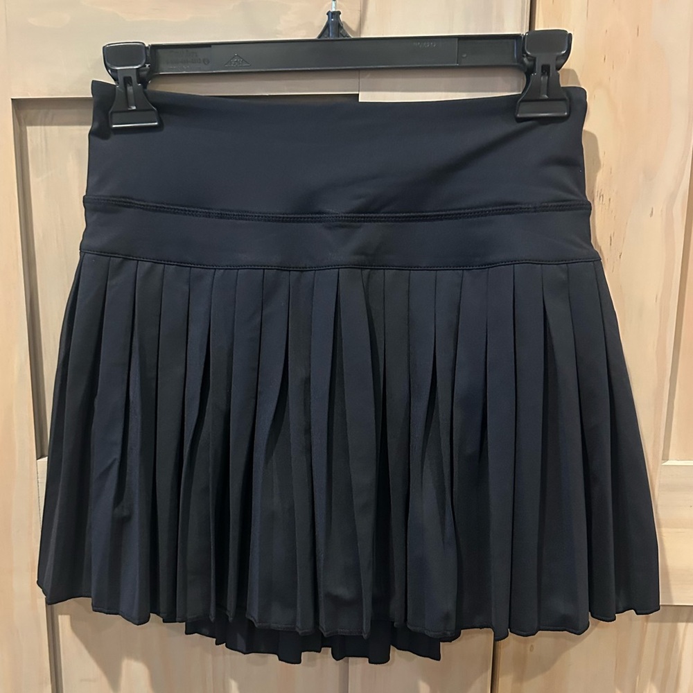 Classic Black 15” Pleated Skater Skirt